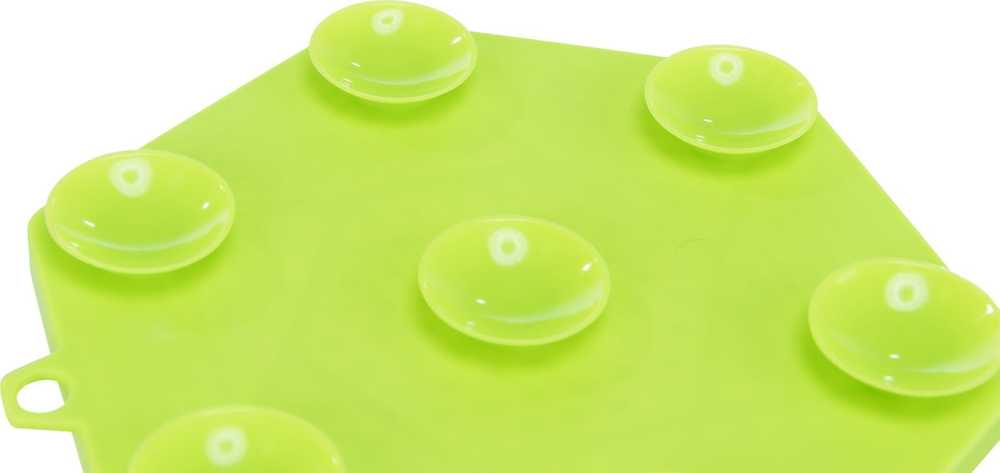 TRIXIE Lick'n'Snack Laižymo lėkštė su siurbtukais, silikonas, 17 cm, žalia (pak.3)