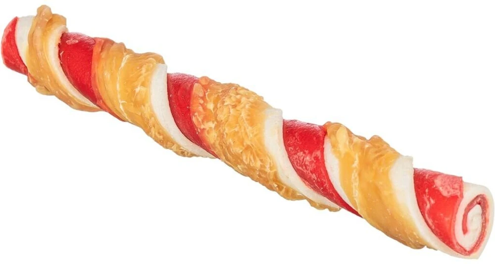 Šunų skanėstas - Trixie Denta Fun barbekiu bandelė su vištienos krūtinėle, 17 cm, 45 g, 50 vnt.