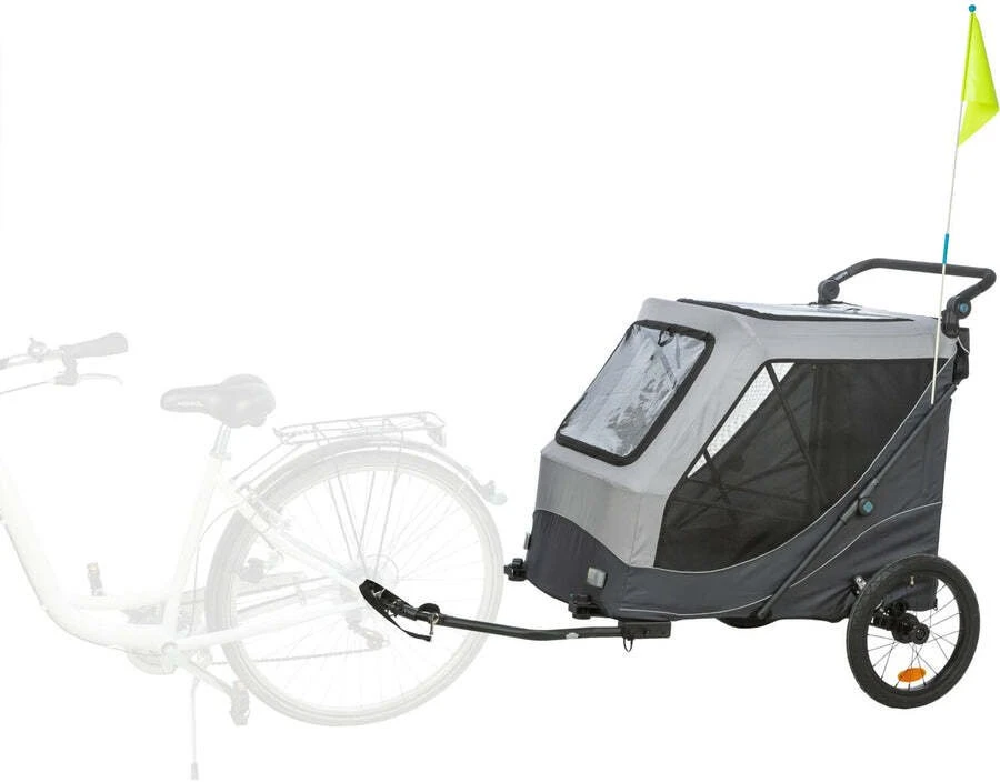 Trixie Šuniui sulankstomas quick-fold XL: 87,5 × 97 × 93/150 cm pilka