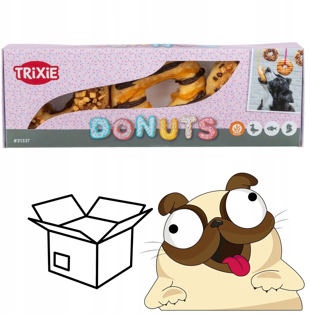 Šunų skanėstai - Trixie spurgos, įvairios, ø 9 cm, 3 × 55 g