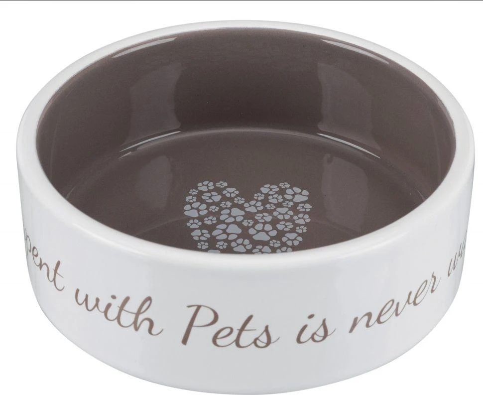 TRIXIE Pet's Home Dubenėlis, keramika, 0.3 l, ø 12 cm, cream-smėlio