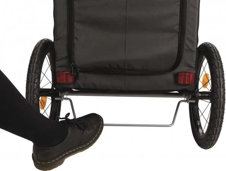 Trixie dviračio priekaba, vežimėlis šunims iki 22 kg, pilkas