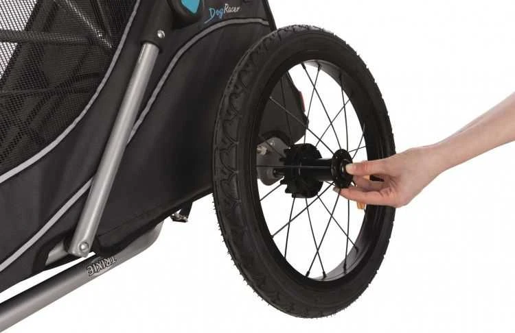 Trixie dviračio priekaba, vežimėlis šunims iki 22 kg, pilkas