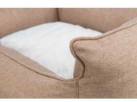 Trixie Farello bed, square, 100 × 70 cm, ruda/baltas
