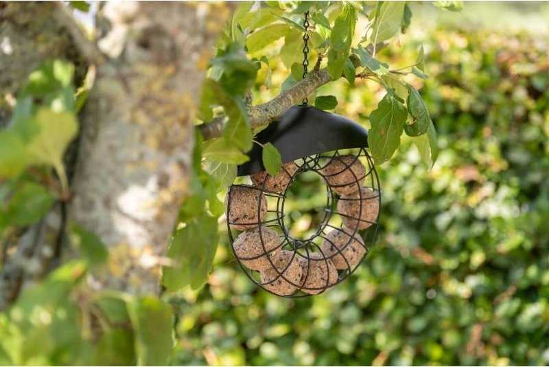 Trixie Fat Ball Feeder, Hanging, Juodas, Metal, 240 mm, 80 mm