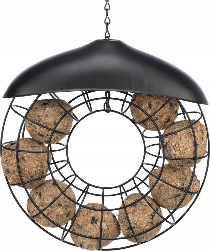 Trixie Fat Ball Feeder, Hanging, Juodas, Metal, 240 mm, 80 mm
