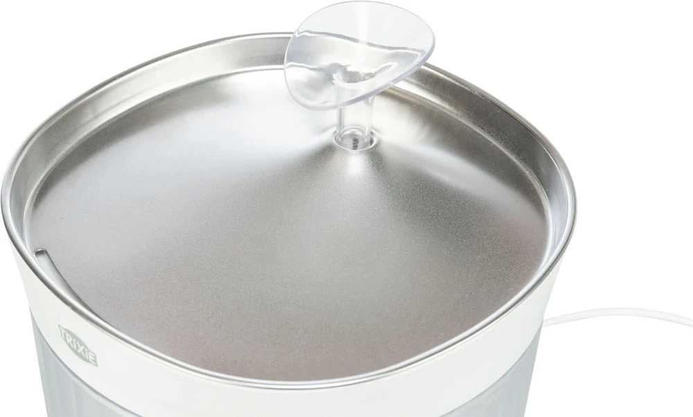 Trixie Aqua Clear fontanas, katėms, plastikas / nerūdijantis plienas, 2,5 l/18 × 16 × 18 cm, balta (TX-24480)
