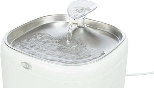 Trixie Fontanas Aqua Pure, katėms, plastikas/nerūdijantis plienas, 2 l/18 × 14,7 × 18 cm, balta (TX-24481)