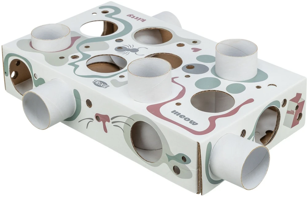 TRIXIE Cat Activity Paws'n'Treats dėžė, kartonas, 35 × 7 × 20 cm
