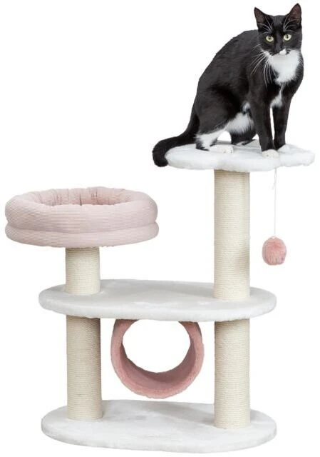 Trixie Isabella, stovintis draskyklė katėms, balta/rožinė, 70 cm