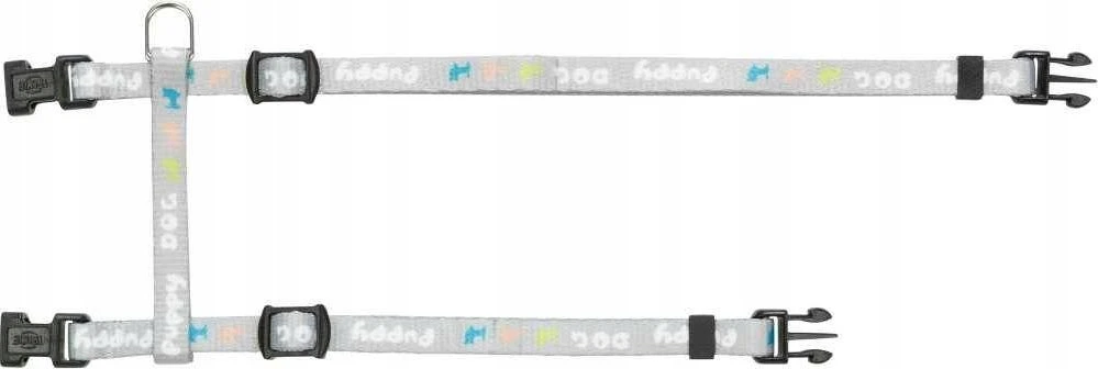 Trixie Junior, pakinktai šuniukui, su pavadėliu, diržas, 27-45 cm / 10 mm, 2,00 m, šviesiai pilka