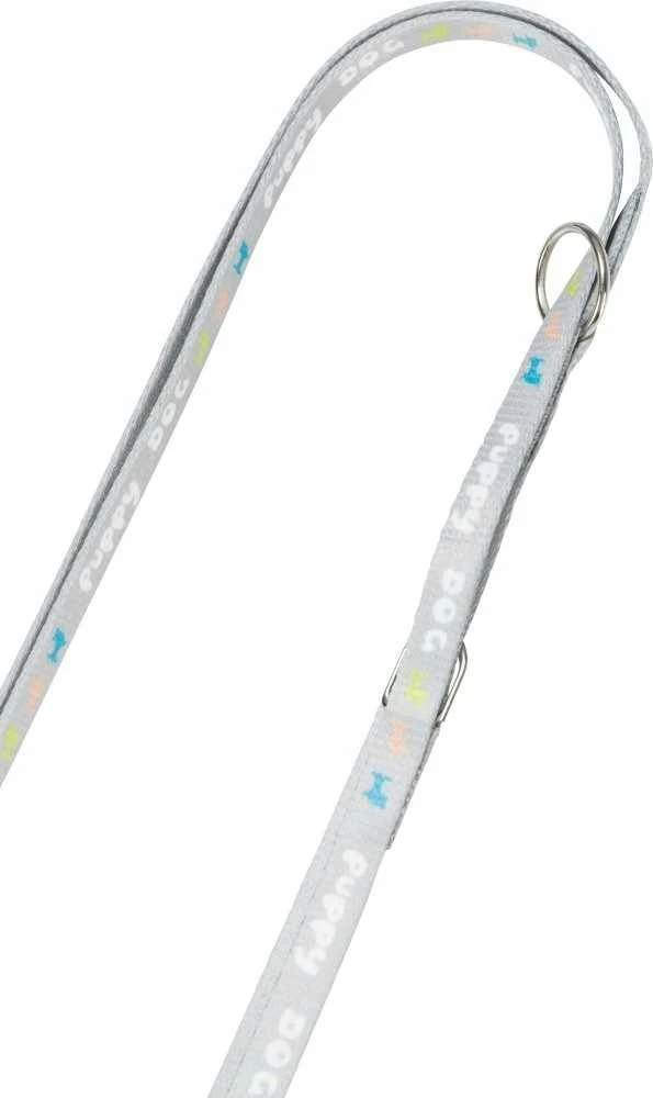 Trixie Junior, pakinktai šuniukui, su pavadėliu, diržas, 27-45 cm / 10 mm, 2,00 m, šviesiai pilka
