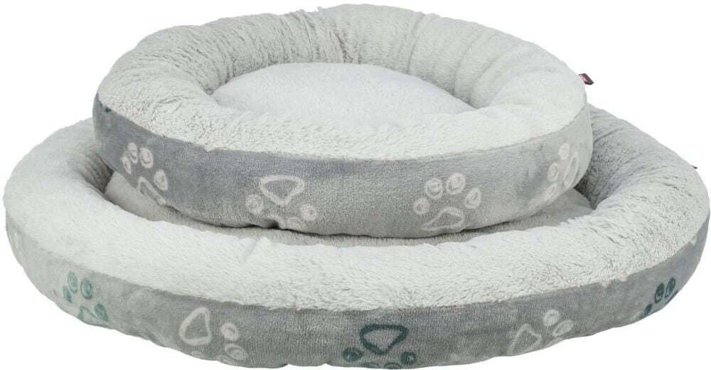 Trixie Jimmy Soft, šuns/katės guolis, pliušinis/flanelinis, apvalus, šviesiai pilkas, 50 cm