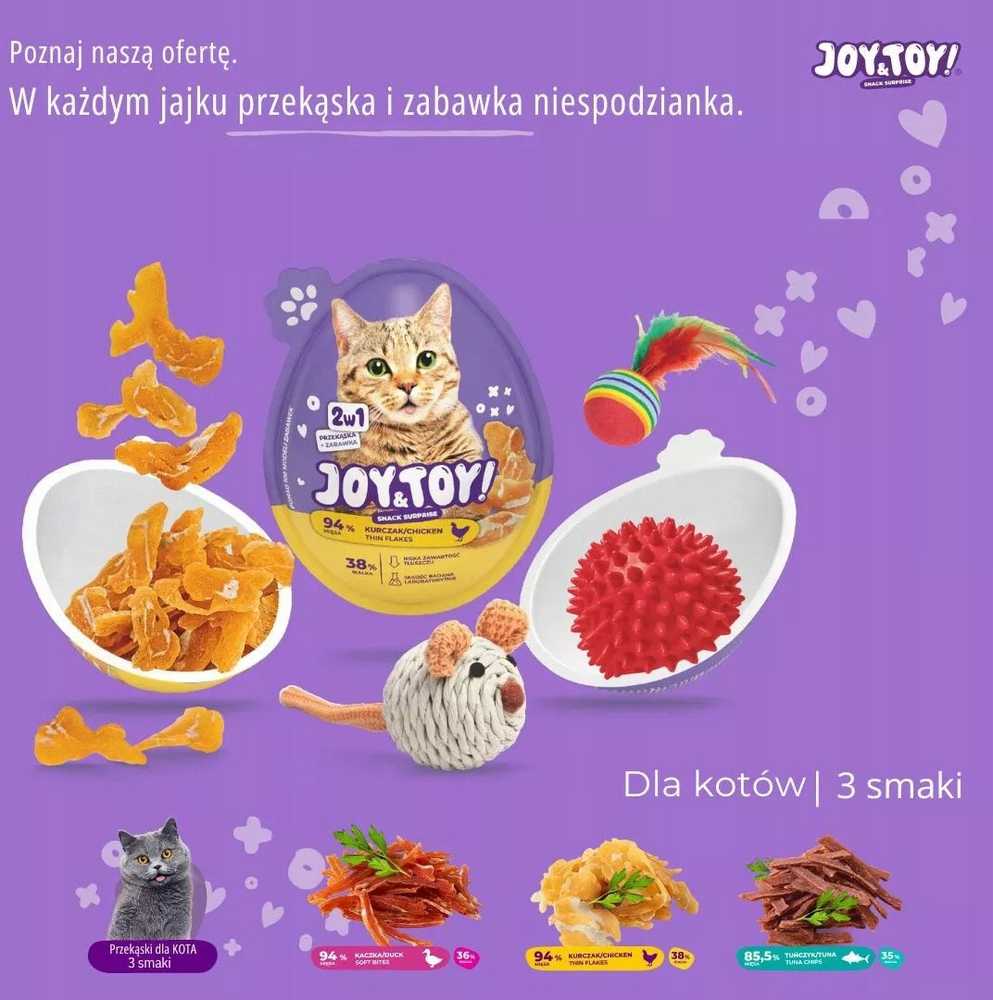 Trixie JOY&TOY! TŪNO dydžio užkandis katei + žaislas