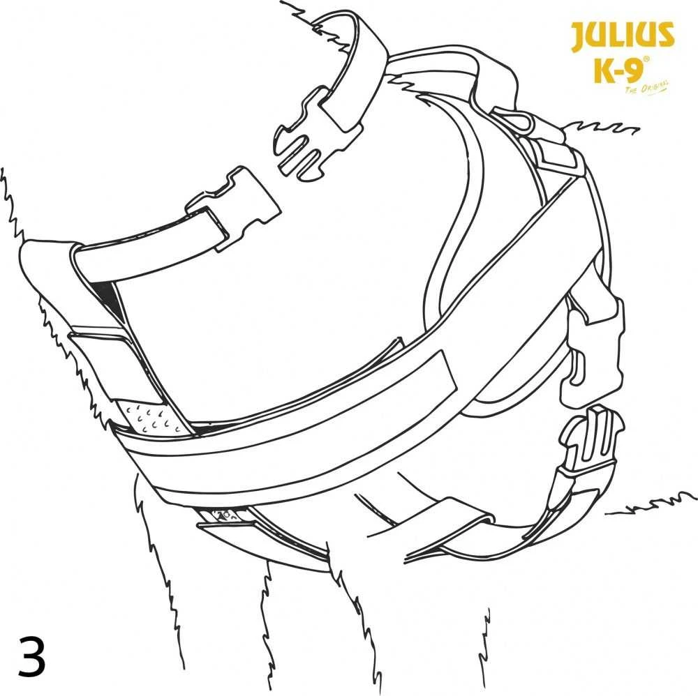 Trixie diržas, skirtas Julius-K9 1502 Juodas diržas