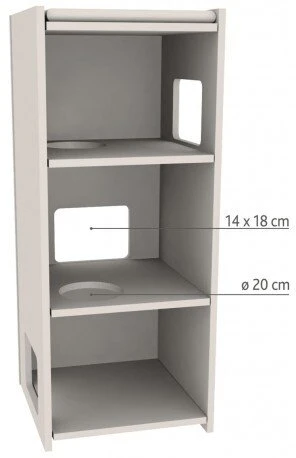 Trixie Juno katėms skirtas bokštelis, pilkas, 116 cm, trijų lygių