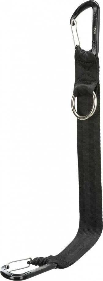 Trixie Karabino juosta, juoda, 30 cm / 38 mm, universali
