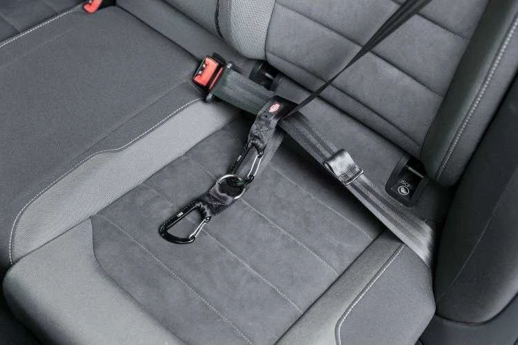 Automobilinis saugos diržas šuniui su karabinu