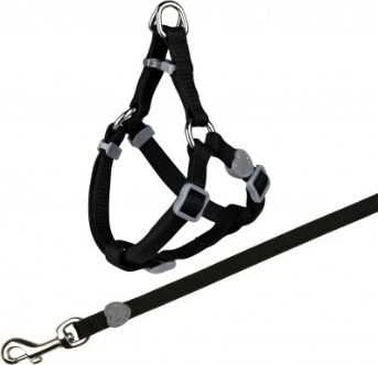 Trixie Komplektas katei nailoninis su petnešom,26-37 cm/10mm, 1,20m