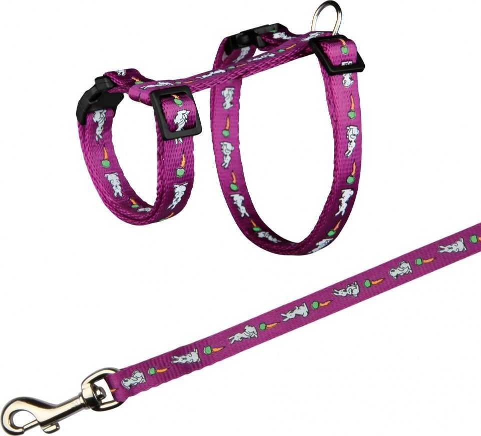 Trixie Petnešos su pavadėliu triušiams, 25–44cm/10mm, 1.25m