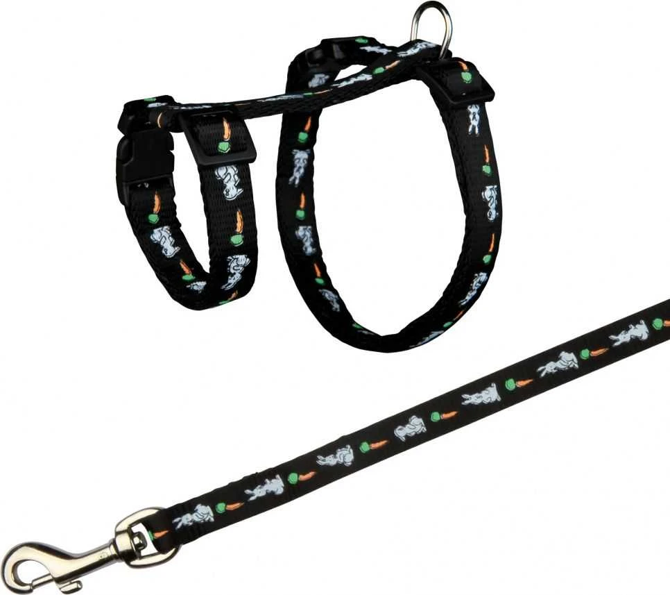 Trixie Petnešos su pavadėliu triušiams, 25–44cm/10mm, 1.25m
