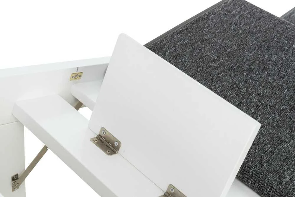 Trixie laiptai/pandusas šuo/katė baltas MDF 44 x 46 x 106 cm išklotas kilimine danga