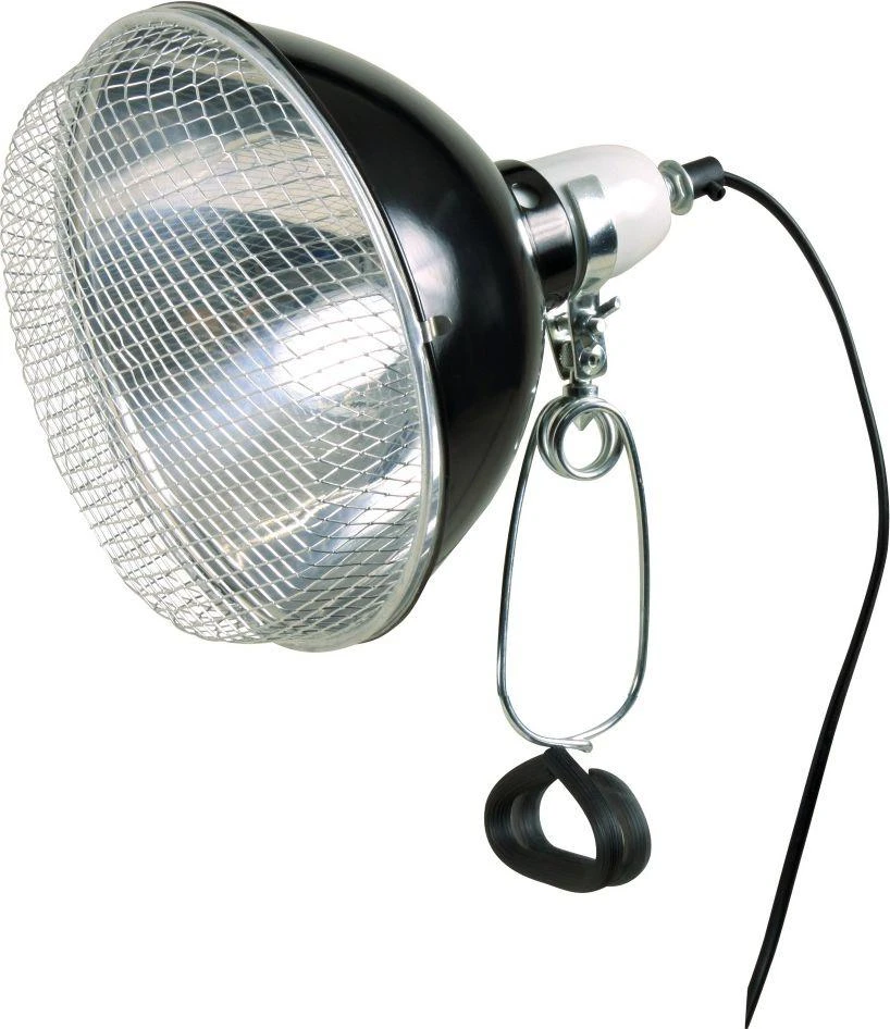 Trixie lempa su spaustuku, juoda su apsauginiu tinkleliu 21cm 250W