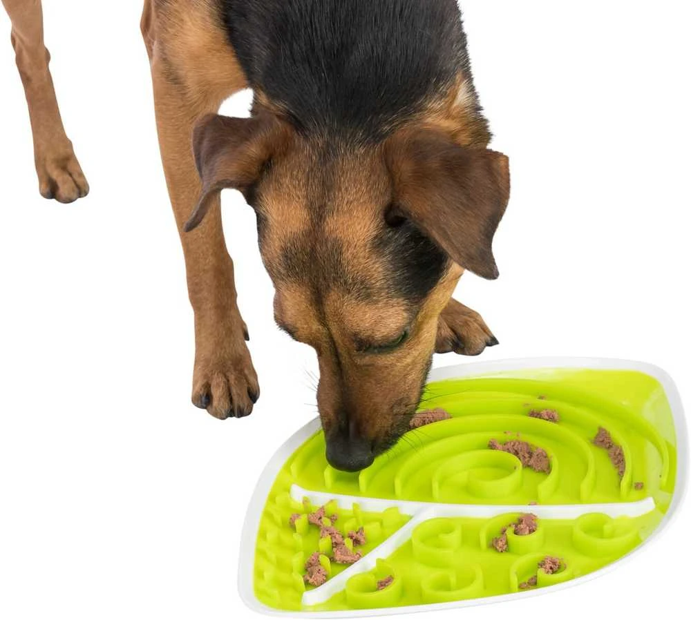 Trixie Lick'n'Snack padėklas šuniui, lapo formos, TPR/PP, 28 x 21 cm
