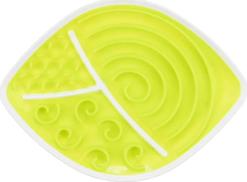Trixie Lick'n'Snack padėklas šuniui, lapo formos, TPR/PP, 28 x 21 cm