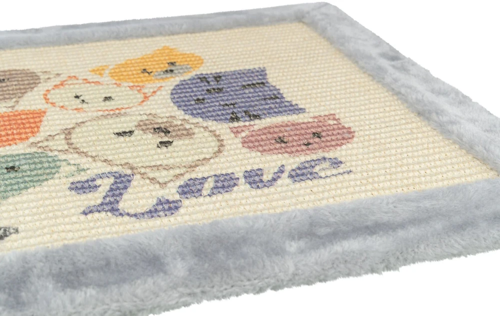 Trixie Mimi draskymo kilimėlis su žaislu katėms, 70 × 45 cm, pilkas
