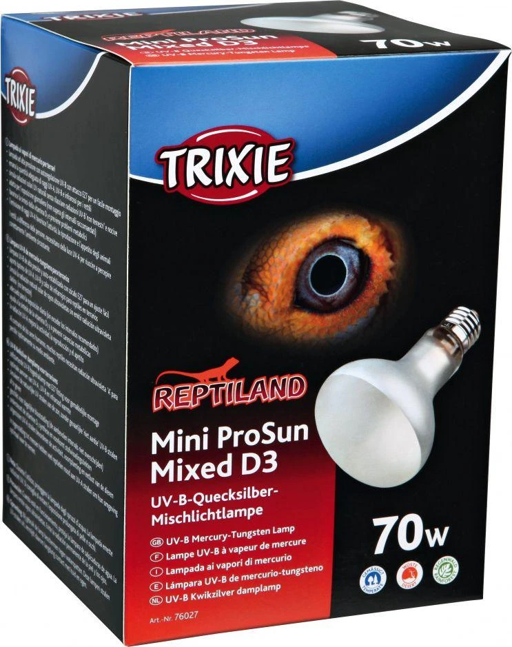 Trixie Mini ProSun Mixed D3 lempa UV-B 80 × 108 mm 70 W