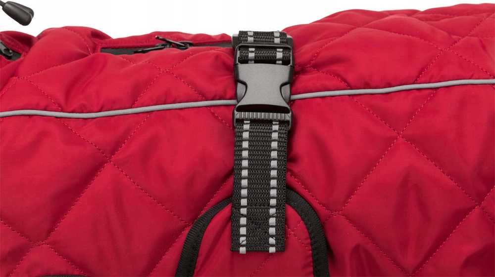 Trixie Minot paltas, M: 45 cm: 44-70 cm, raudonas