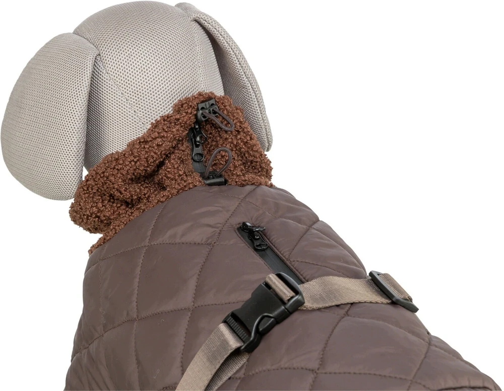 Trixie Minot Sherpa švarkas šunims, M: 45 cm, rudos spalvos (TX-6803204)