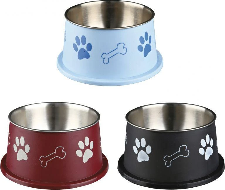 Trixie METALINIS DUBENIS SU PLASTIKINIU DANGA 0,9l 15 cm