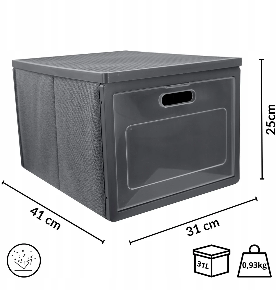 Trixie ORDINETT Box modular 41x31x25cm Pilkas
