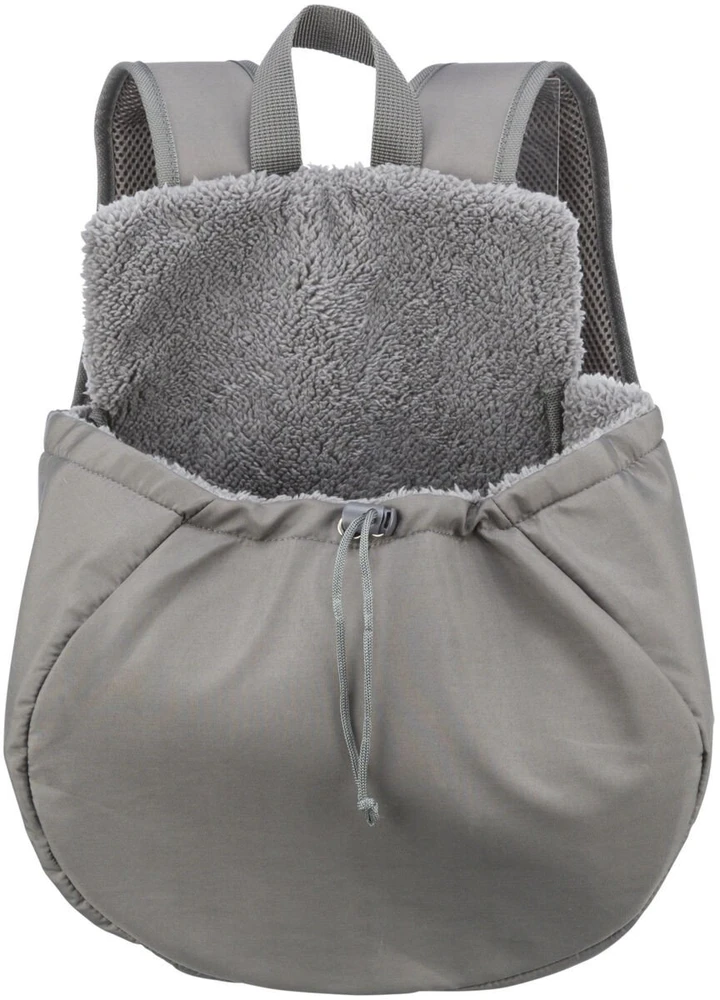 Trixie Molly, Minkštas vežėjas gyvūnams, Kuprinė naminių gyvūnėlių nešiklis, Šuo, 4kg, Apkrova iš viršaus, Pilkas