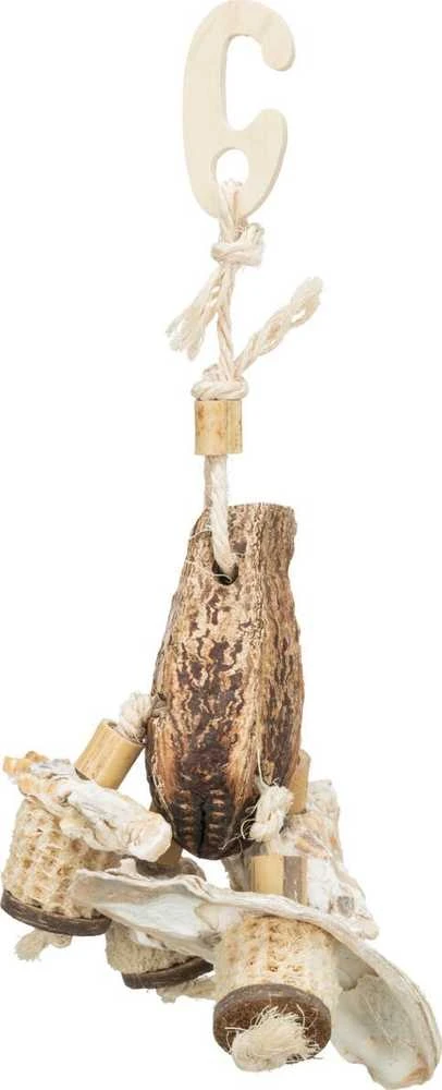 Trixie Žaislas paukščiams raudonmedžio ankštys kriauklės 26 cm