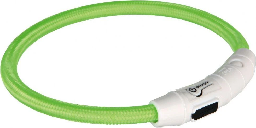 Trixie Per USB pakraunamas šviečiantis žiedas M-L 45 cm, žalios sp