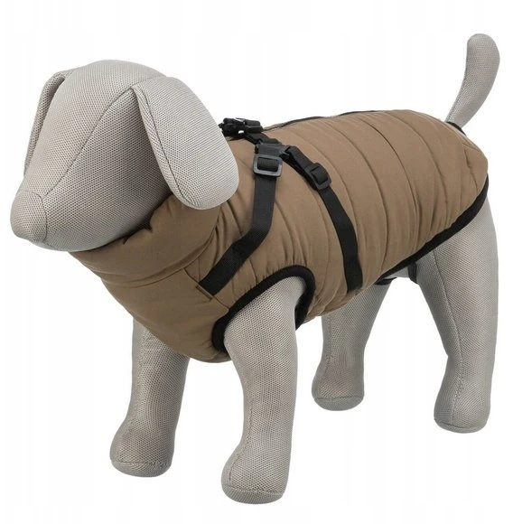 ```html <p>Trixie Pirou žieminis paltas su petnešėlėmis šuniui smėlio XS: 27 cm</p> ```