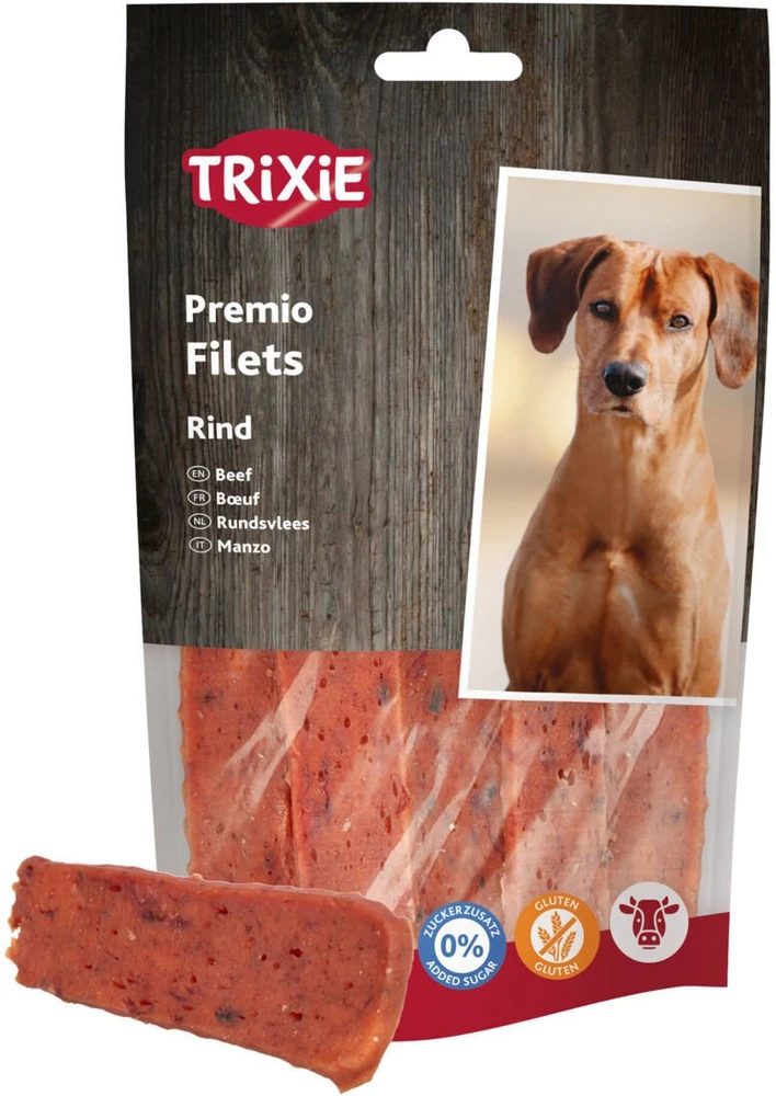Trixie PREMIO Filets, skanėstas, šuniui, jautiena, 80 g