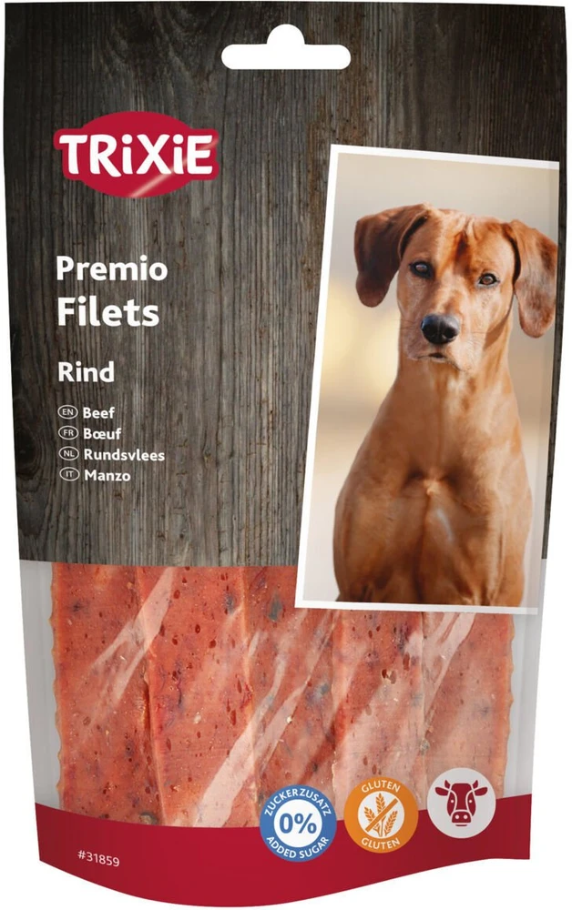 Trixie PREMIO Filets, skanėstas, šuniui, jautiena, 80 g