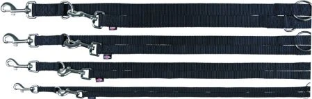 TRIXIE Premium pritaikomas pavadys, dvisluoksnis, L-XL 2m/25mm, juodas