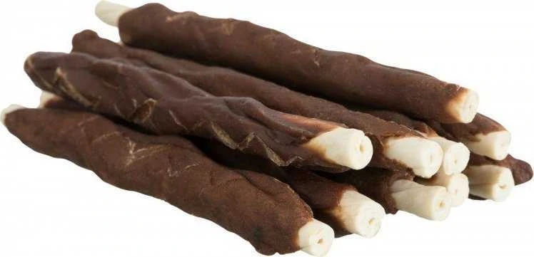 TRIXIE Denta Fun skanėstai šunims, kramtomi triušienos suktinukai 70 g