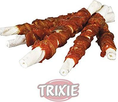 TRIXIE Denta Fun skanėstai šunims, kramtomi buivolienos suktinukai 70 g