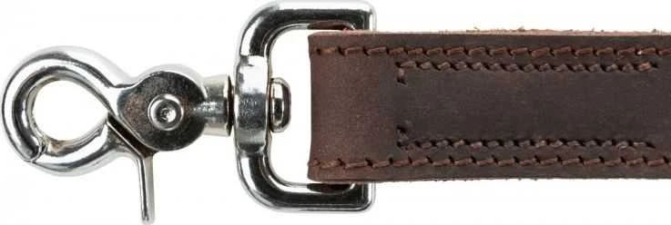 Trixie Rustic pavadėlis šuniui, tamsiai ruda, XS – S: 1,20 m / 12 mm, stora oda