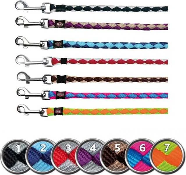 TRIXIE Cavo pavadys, S-M 1m/12mm, juodas/grafito