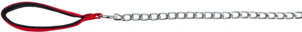 Trixie Chain pavadėlis su nailonine kilpa - Raudona 4 mm