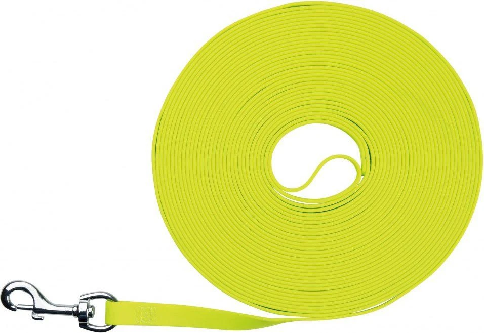 Trixie Easy Life sekimo pavadėlis – neoninis geltonas 15m x 1,7cm