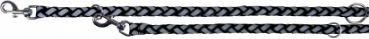 Trixie SMYCZ NYLON 2m/12mm SREBRNO-Juoda
