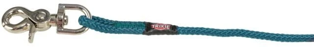 Trixie Treniruočių pavadėlis šuniui, lynas, apvalus, petrolio spalvos, S–M: 10 m/6 mm